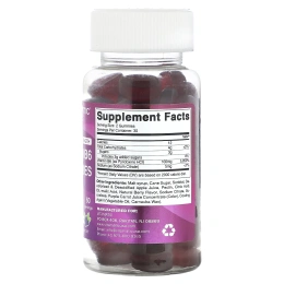 Vitamatic, витамин B6, повышенная сила действия, со вкусом ягод, 100 мг, 60 жевательных мармеладок (50 мг в 1 жевательной таблетке)