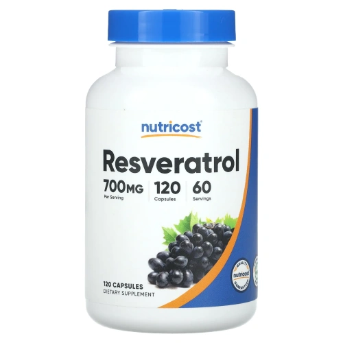 Nutricost, ресвератрол, 700 мг, 120 капсул (350 мг в 1 капсуле)