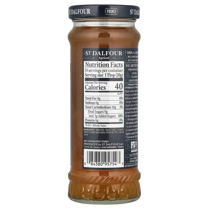 St. Dalfour, абрикосовая паста, 284 г (10 унций)