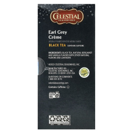 Celestial Seasonings, черный чай, крем с Эрл Грей, 16 чайных пакетиков, 31 г (1,1 унции)