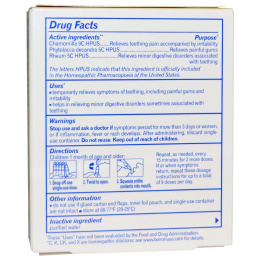 Boiron, Камилия Облегчение при прорезывании зубов, 10 доз, .034 унции каждая