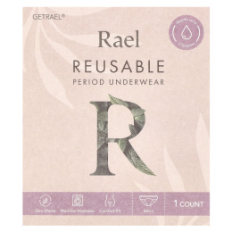 Rael, Многоразовое нижнее белье, бикини, среднее, черное, 1 шт.