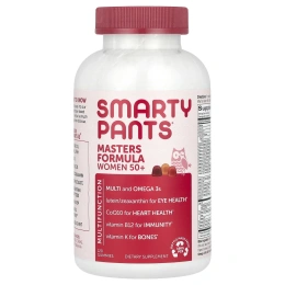 SmartyPants, формула мультивитаминов для женщин старше 50 лет, голубика, апельсиновый крем и клубника с бананом, 120 жевательных конфет