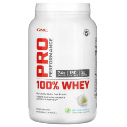 GNC Pro Performance, Pro Performance 100% Whey, Natural Vanilla, 2.06 lb (935 g)