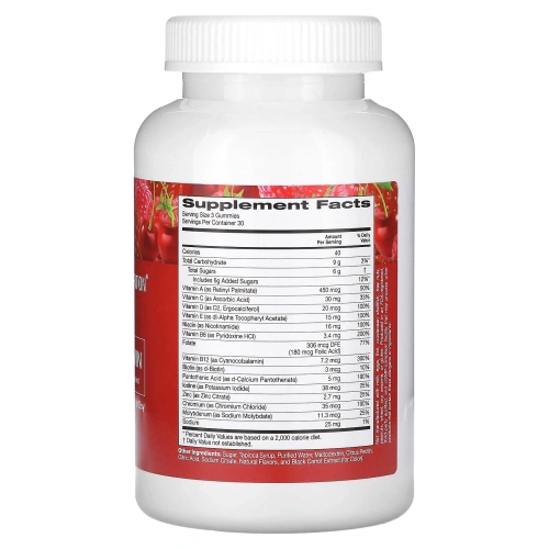 California Gold Nutrition, Мультивитамины для мужчин в форме жевательных таблеток, без желатина, без глютена, со вкусом органических ягод и фруктов, 90 жевательных таблеток