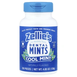 Zellie's, Dental Mints, прохладная мята, 250 шт.