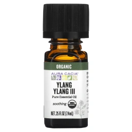 Aura Cacia, Organic, Иланг-иланг III, 0,25 жидкой унции (7,4 мл)