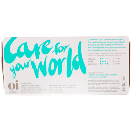 Oi, Тампоны из органического хлопка, Биоразлагаемые, Супер плюс, 14 тампонов