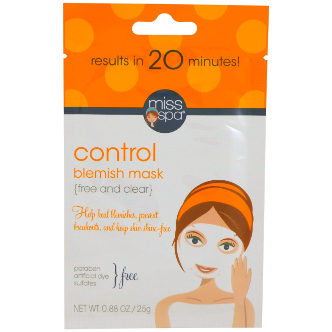 Miss Spa, Control, Blemish Mask, 1 Mask