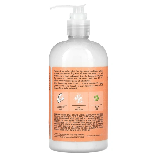 SheaMoisture, кондиционер для завивки и блеска, кокос и гибискус, 384 мл (13 жидких унций)