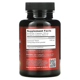 Dragon Herbs, Duanwood Reishi, 500 мг, 100 вегетарианских капсул