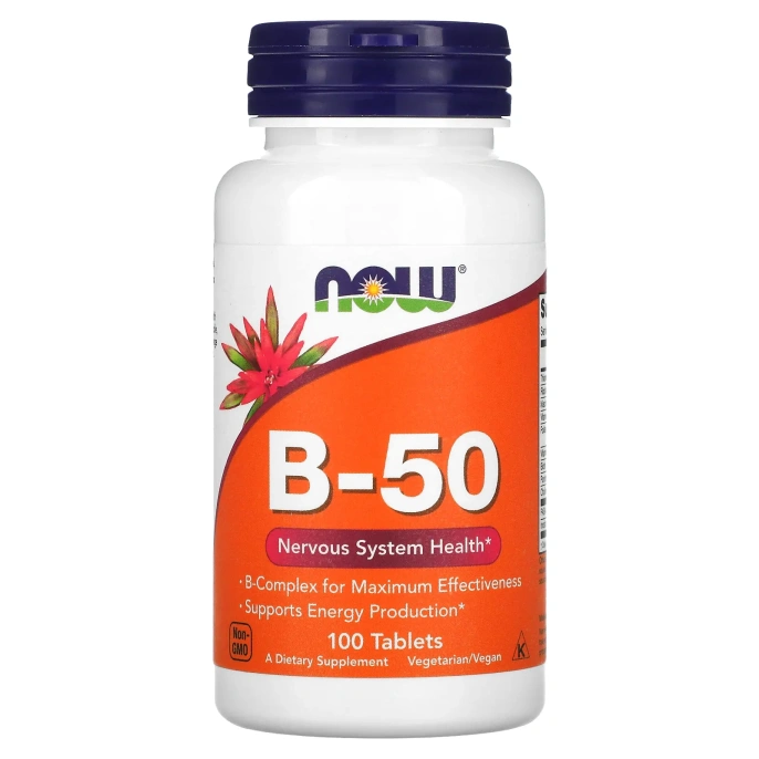 Now Foods, B-50, 100 таблеток