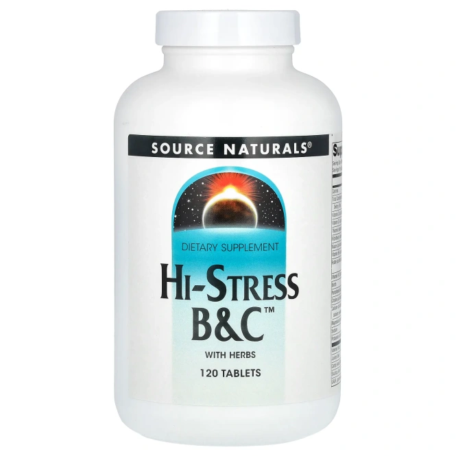 Source Naturals, Hi-Stress B&C, 120 таблеток