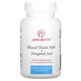 Mommy Knows Best, Благословенный чертополох + семена пажитника, 100 вегетарианских капсул