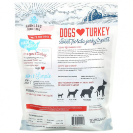 Farmland Traditions, Dogs Love Turkey & Sweet Potato, вяленое лакомство, 453 г (16 унций)