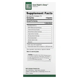 Bell Lifestyle, Good Night's Sleep, 60 растительных капсул