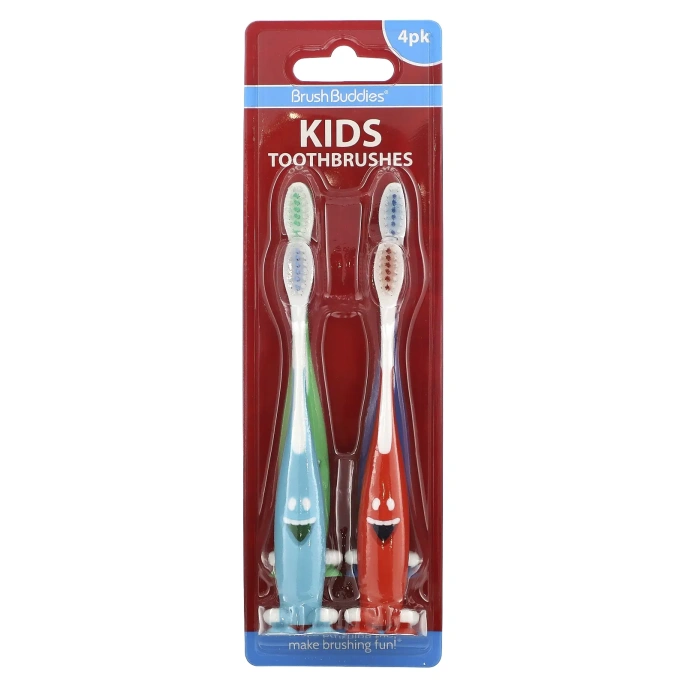Brush Buddies, Smart Care, детская зубная щетка, 4 шт