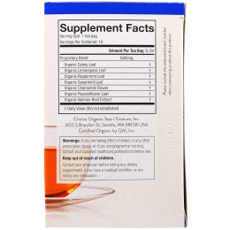 Choice Organic Teas, "Отдых гарантирован", органический чай от бессонницы, 16 чайных пакетиков, 0,90 унции (25,6 г)