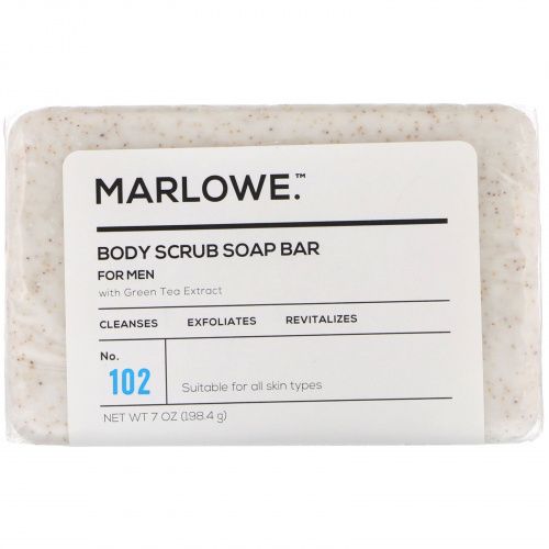Marlowe, Men's, мыло-скраб для тела, № 102, 198,4 г