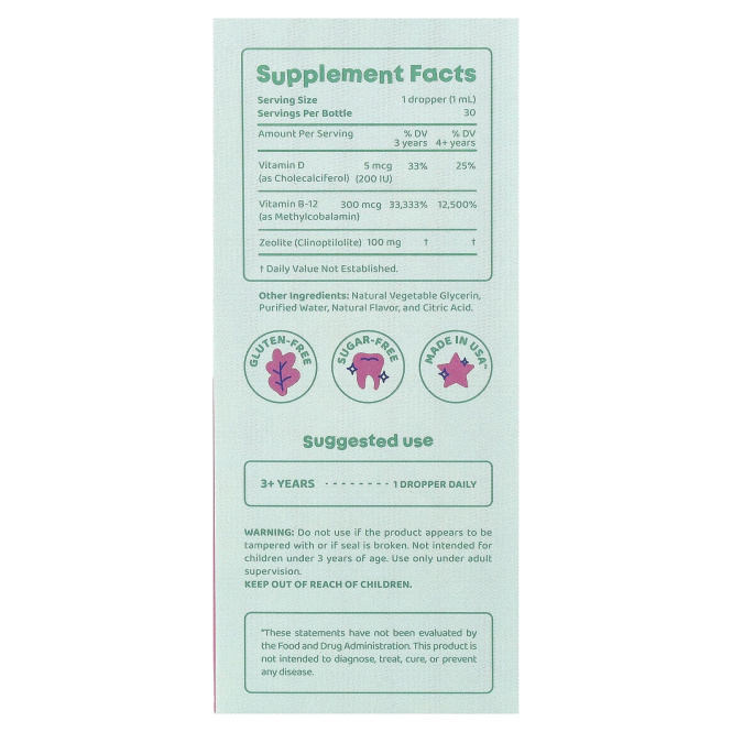 JoySpring, Detox Zee, для детей, 30 мл (1 жидк. унция)