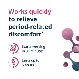 Metagenics, HerWellness™, быстрое средство для облегчения менструации, 20 капсул