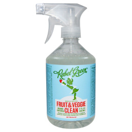 Rebel Green, Средство для очищения фруктов и овощей, 17 жидких унций (503 мл)