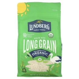Lundberg, Органический белый длиннозерный рис, 907 г (2 фунта)