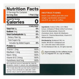 BulletProof, The High Achiever, кофе в капсулах, средней и темной обжарки, 10 капсул по 13 г (0,47 унции)