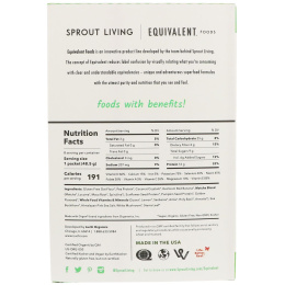 Sprout Living, Equivalent, Питьевые овсяные хлопья, Маття, 8 пакетов, 1,7 унции (48,5 г) каждый