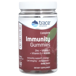 Trace Minerals Research, Жевательные конфеты Complete Immunity, вишня, 60 жевательных конфет