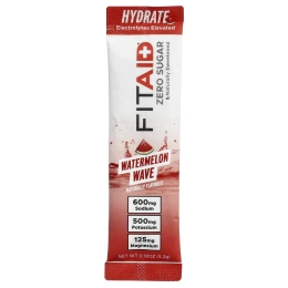 FITAID, Hydrate, арбузная волна, 30 стиков по 5,2 г (0,18 унции)
