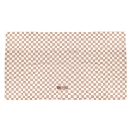 Kitsch, Быстросохнущее полотенце для волос, очень большое, в терракотовую клетку, 1 упаковка