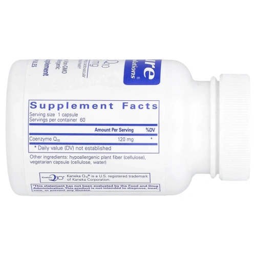 Pure Encapsulations, CoQ10, 120 мг, 60 капсул