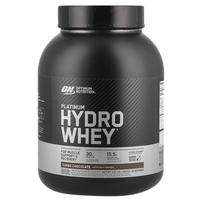 Optimum Nutrition, Спортивное питание Platinum Hydrowhey со вкусом шоколада, 1.590 г
