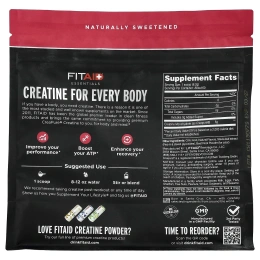 FITAID, Essentials, моногидрат креатина, со вкусом арбуза, 372 г (13,1 унции)