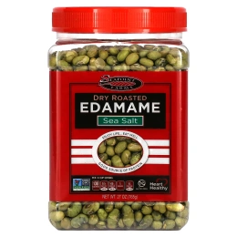 Seapoint Farms, Сухие жареные соевые бобы, морская соль, 27 унций (765 г)