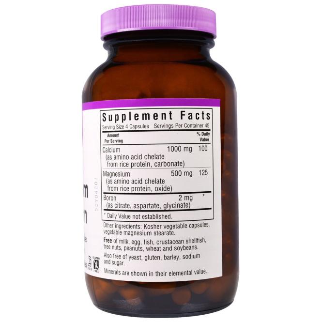 Bluebonnet Nutrition, Кальций, магний, бор, 180 капсул в растительной оболочке