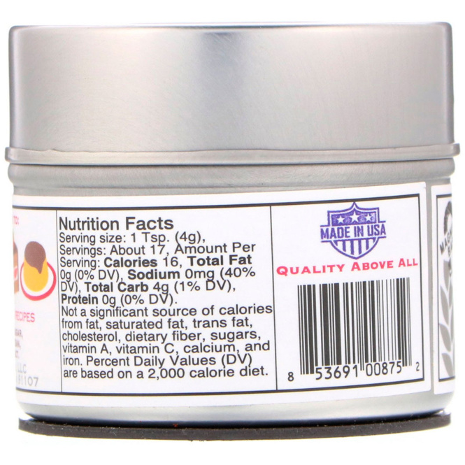 Gustus Vitae, Тростниковый сахар, Печенье сникердудл, 2,5 унц. (70 г)