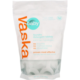 Vaska, Моющее средство для стирки детской одежды, без отдушек, 25 загрузок, 17 унц. (482 г)