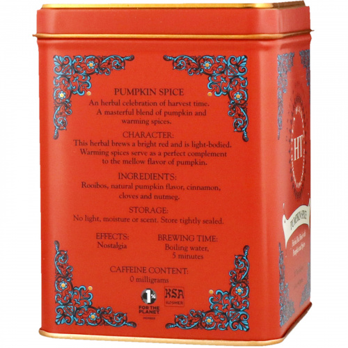 Harney & Sons, Чайные смеси, пряная тыква, 20 пакетиков, 1,4 унции (40 г)