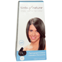 Tints of Nature, Перманентная краска для волос, средний пепельно-коричневый оттенок, 4C, 4.4 жидкие унции (130 мл)