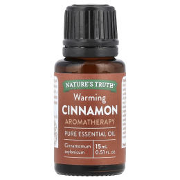 Nature's Truth, Чистое эфирное масло, согревающая корица, 15 мл (0,51 жидк. унц.)