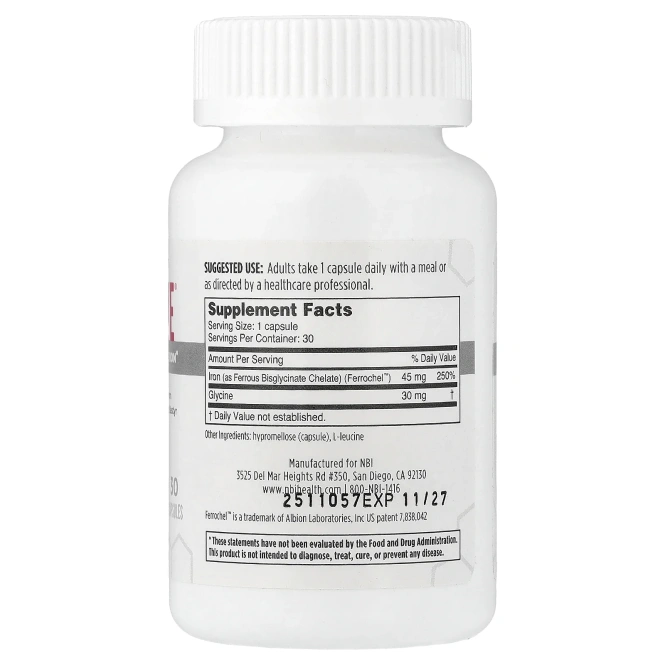 NBI Health, Ferrosolve®, 30 капсул