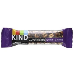 KIND Bars, Nuts & Spices, Соленая карамель и темный шоколад с орехами, 12 батончиков по 1,4 унции (40 г) каждый