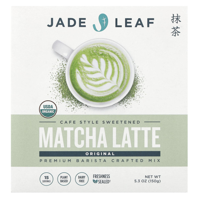 Jade Leaf Matcha, матча латте, классический, 150 г (5,3 унции)
