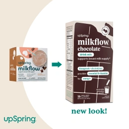 UpSpring, Milkflow®, смесь для приготовления напитка, с шоколадным вкусом, 16 порционных пакетиков по 15 г (0,53 унции)