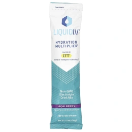 Liquid I.V., Hydration Multiplier, смесь для приготовления напитков с электролитами, ягоды асаи, 10 пакетиков по 16 г (0,56 унции)