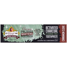 My Magic Mud, Activated Charcoal, Fluoride-Free, Whitening Toothpaste, Cinnamon Clove  , 4 oz (113 g)
