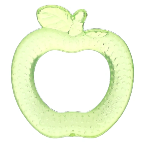 Green Sprouts, Прорезыватель для зубов Cool Fruit, для детей от 3 месяцев, зеленое яблоко, 1 прорезыватель
