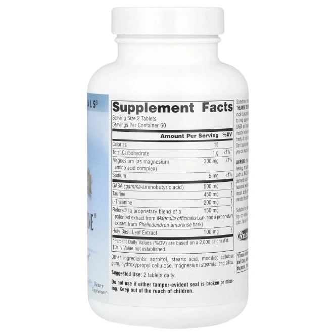 Source Naturals, Theanine Serene с Relora 120 таблеток
